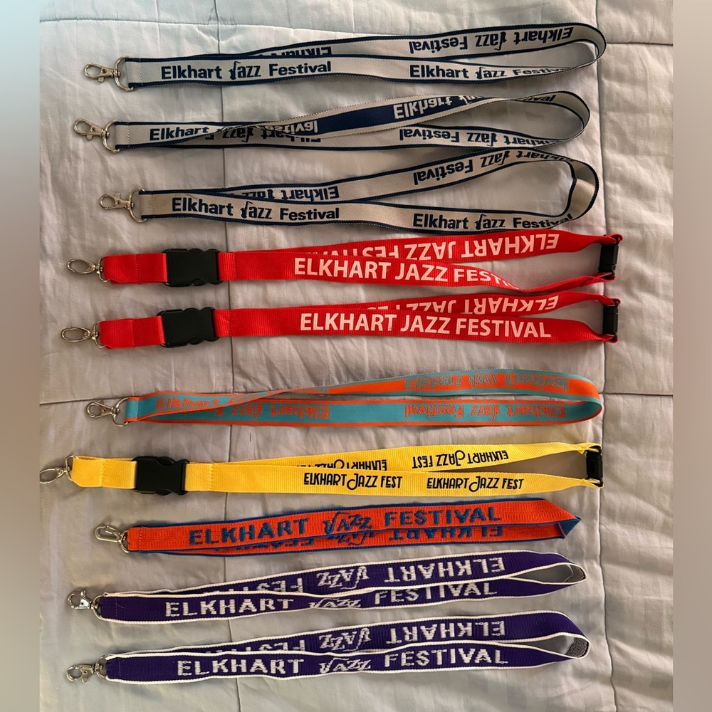Elkhart Jazz Festival Lanyard Collection - Multi Color